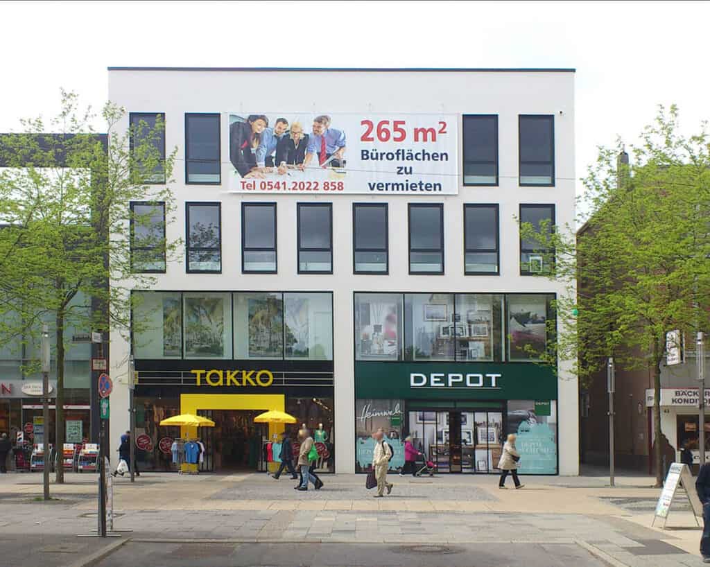 Umbau eines Büro- und Geschäftshauses mit Tanzstudio und Praxis in 1A Lage in der Innenstadt von Herne