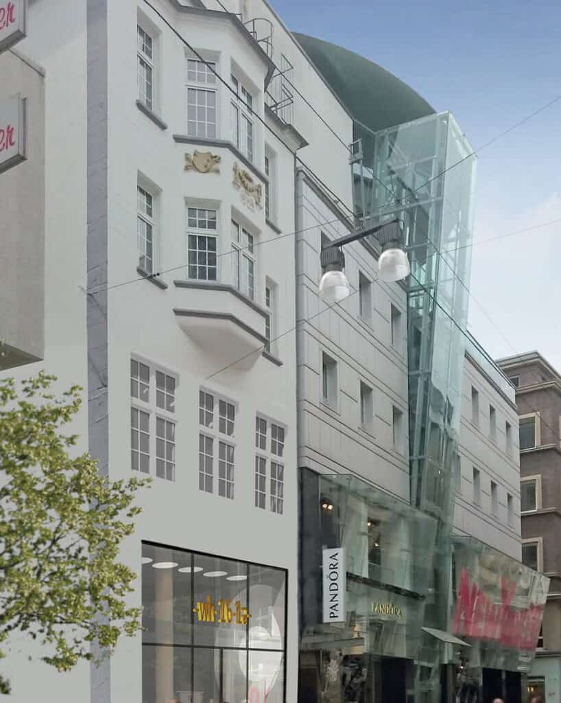 Umbau und Modernisierung eines Geschäftshauses in der Innenstadt von Dortmund